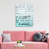 Toile Mots Inspirants (Insitu(Salon))