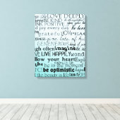 Toile Mots Inspirants (Insitu (Plancher de Bois))