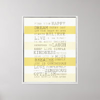 Mots Inspirants Des Rayures Jaunes