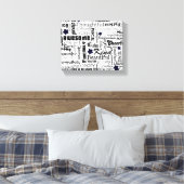 Toile Mots positifs typographie (Insitu(Chambre))