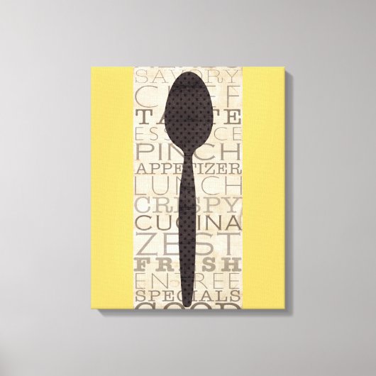 Toile Mots pour la cuisine (Recto)