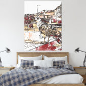 Toile Mouette sur le pont à Hythe (Insitu(Chambre))