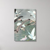 Toile Mouettes au-dessus des vagues de l'océan par Louis (Recto)