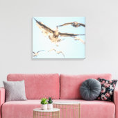 Toile Mouettes en vol photo nature (Insitu(Salon))