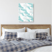 Toile Mouettes que vous choisissez Couleur Arrière - pla (Insitu(Chambre))