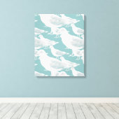 Toile Mouettes que vous choisissez Couleur Arrière - pla (Insitu (Plancher de Bois))