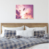 Toile Mouettes volant dans le ciel couché (Insitu(Chambre))