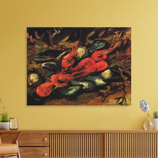 Toile Moules et crevettes par Vincent van Gogh (Insitu(Salon))
