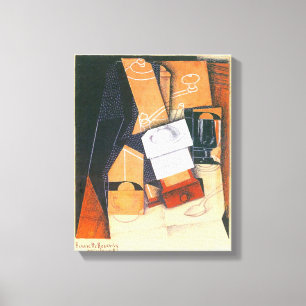 Toile Moulin à café de Juan Gris, Art cubiste vintage
