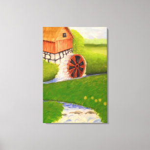 Toile Moulin à eau