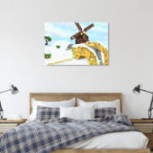 Toile Moulin à vent aux perce-neige (Insitu(Chambre))