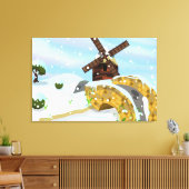 Toile Moulin à vent aux perce-neige (Insitu(Salon))