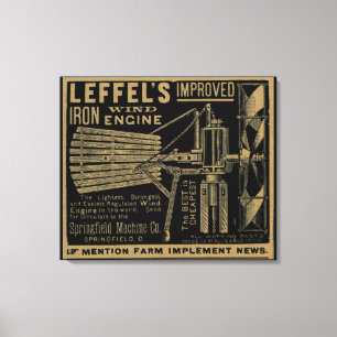 Toile Moulin à vent en fer amélioré Leffel 1885