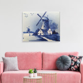 Toile Moulin blanc blanc blanc vintage (Insitu(Salon))