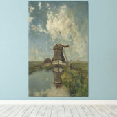 Toile Moulin hollandais à polders Paul Gabriël (Insitu (Plancher de Bois))