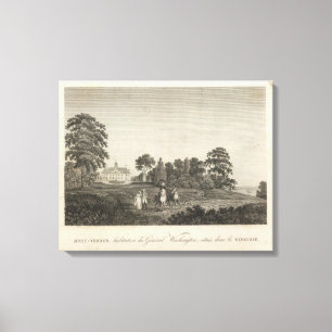Toile Mount Vernon, maison du Général Washington