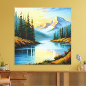 Toile Mountain lake (Insitu(Salon))