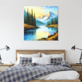 Toile Mountain lake (Insitu(Chambre))
