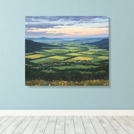Toile Mountain Ranges & Plains (Insitu (Plancher de Bois))