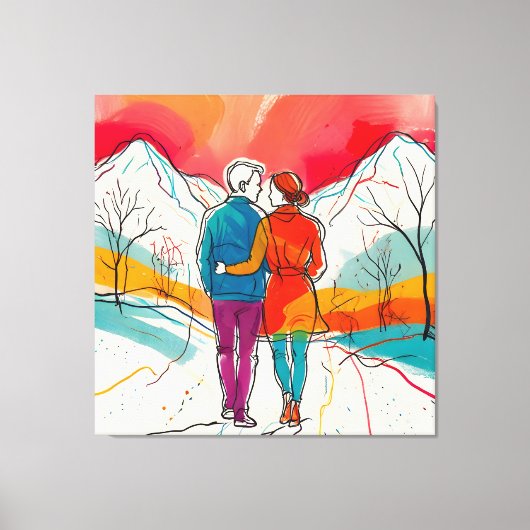 Toile Mountain Romance (Recto)