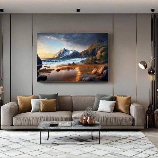 Toile Mountain Sunset