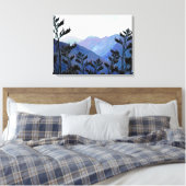 Toile Mountains & Flaxes, pop-art néo-zélandais (Insitu(Chambre))