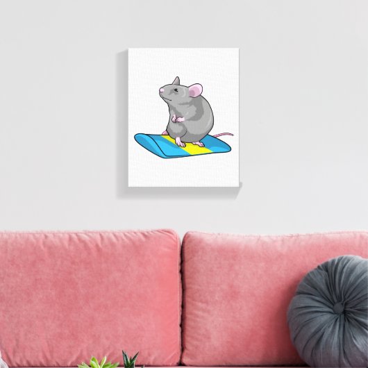 Toile Mouse as Snowboarder (Insitu(Salon))