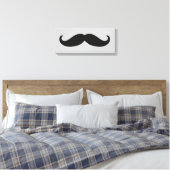 Toile Moustache noire Hipster (Insitu(Chambre))