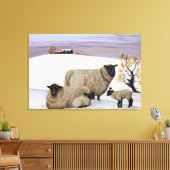 Toile Mouton en hiver (Insitu(Salon))