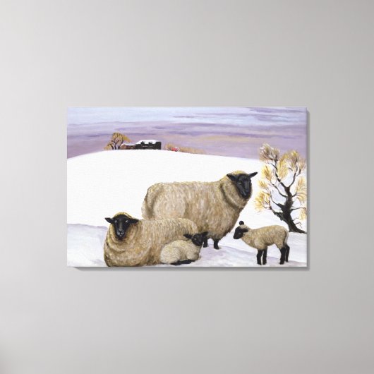 Toile Mouton en hiver (Recto)