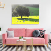 Toile Moutons au soleil matinal (Insitu(Salon))