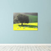 Toile Moutons au soleil matinal (Insitu (Plancher de Bois))