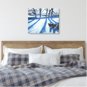 Toile Moutons dans la neige Derbyshire (Insitu(Chambre))