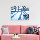 Toile Moutons dans la neige Derbyshire (Insitu(Salon))