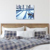 Toile Moutons dans la neige Derbyshire (Insitu(Chambre))