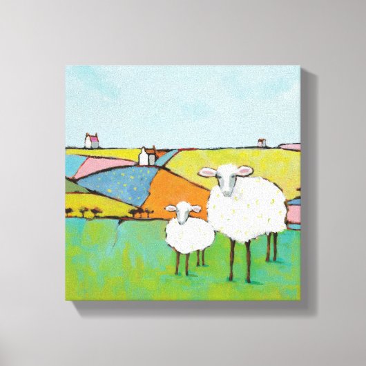 Toile Moutons dans le pré (Recto)