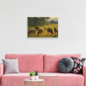 Toile Moutons dans un paysage rural (par Rosa Bonheur) (Insitu(Salon))