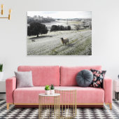 Toile Moutons dans une vallée gelée (Insitu(Salon))