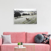 Toile Moutons dans une vallée glacée (Insitu(Salon))