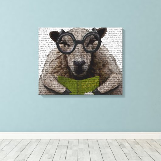 Toile Moutons intelligents (Insitu (Plancher de Bois))