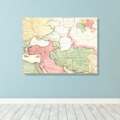 Toile Moyen-OrientCarte panoramiqueMoyen-Orient (Insitu (Plancher de Bois))