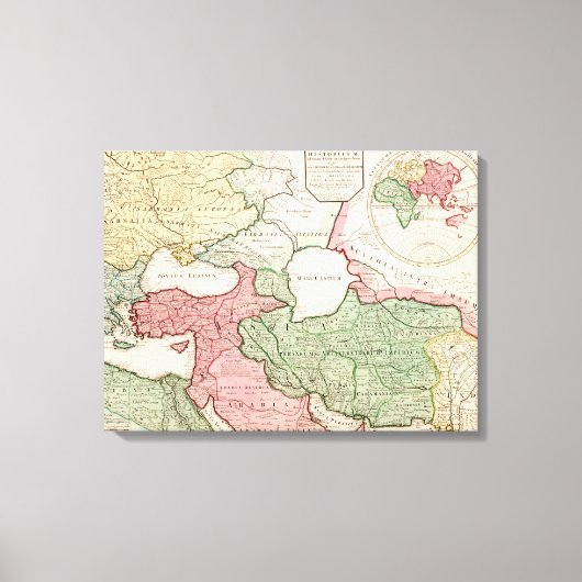 Toile Moyen-OrientCarte panoramiqueMoyen-Orient (Recto)