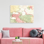 Toile Moyen-OrientCarte panoramiqueMoyen-Orient (Insitu(Salon))