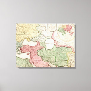 Toile Moyen-OrientCarte panoramiqueMoyen-Orient