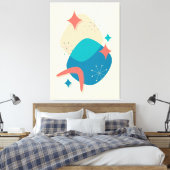 Toile Moyen-Siècle Abstrait de l'âge atomique (Insitu(Chambre))