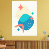 Toile Moyen-Siècle Abstrait de l'âge atomique (Insitu(Salon))