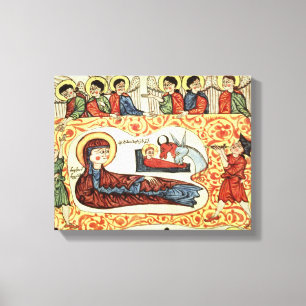 Toile Ms 404 fol.1v La Nativité, d'un Evangile