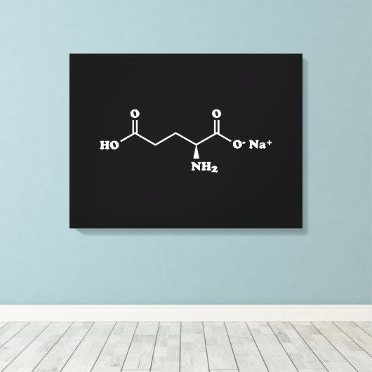 Toile MSG Monosodium Glutamate Molecule Formule chimique (Insitu (Plancher de Bois))
