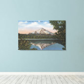 Toile Mt Hood, Oregon - Vue de la montagne de Lost 2 (Insitu (Plancher de Bois))