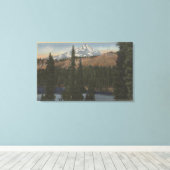 Toile Mt. Jefferson, Oregon - Vue du lac Hunts (Insitu (Plancher de Bois))